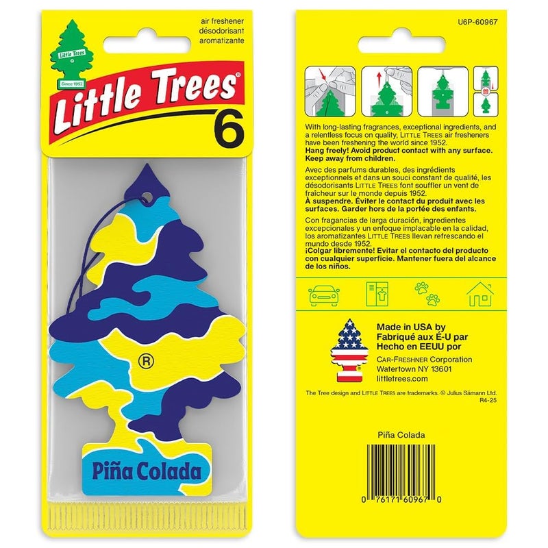 LITTLE TREES Car Air Freshener | Hanging Tree Provides Long Lasting Scent for Auto and Home | PiÃ±a Colada, 24 Air Fresheners - Image 3